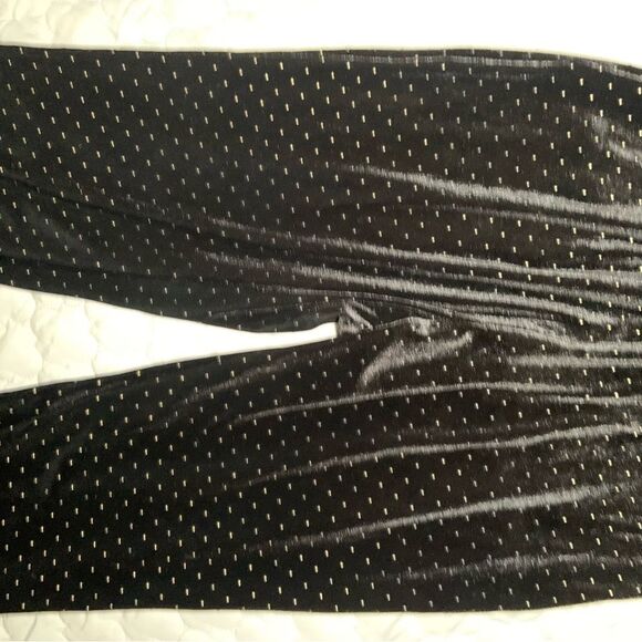 Sz P Small Amanda Uprichard black and gold stud velvet jumpsuit - Picture 12 of 12